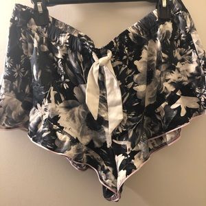 Stain pajama shorts.